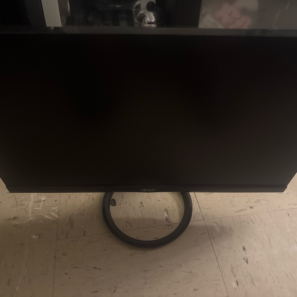 Acer Black Monitor Stand with Circular Base